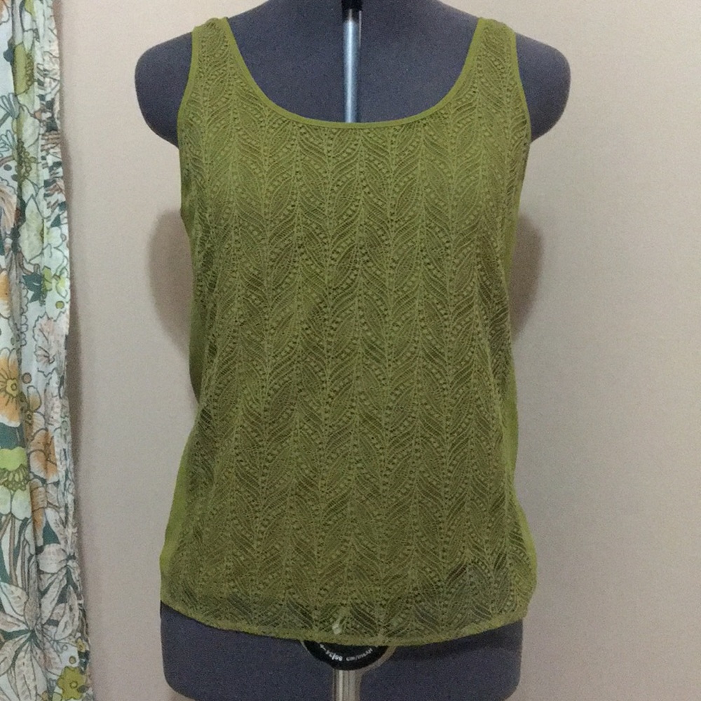 Green textured blouse